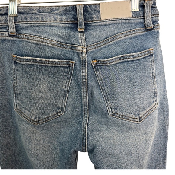 Pistola Womens Denim Jeans High Rise Straight Leg Ripped Frayed Size 25 Distress - Picture 5 of 9